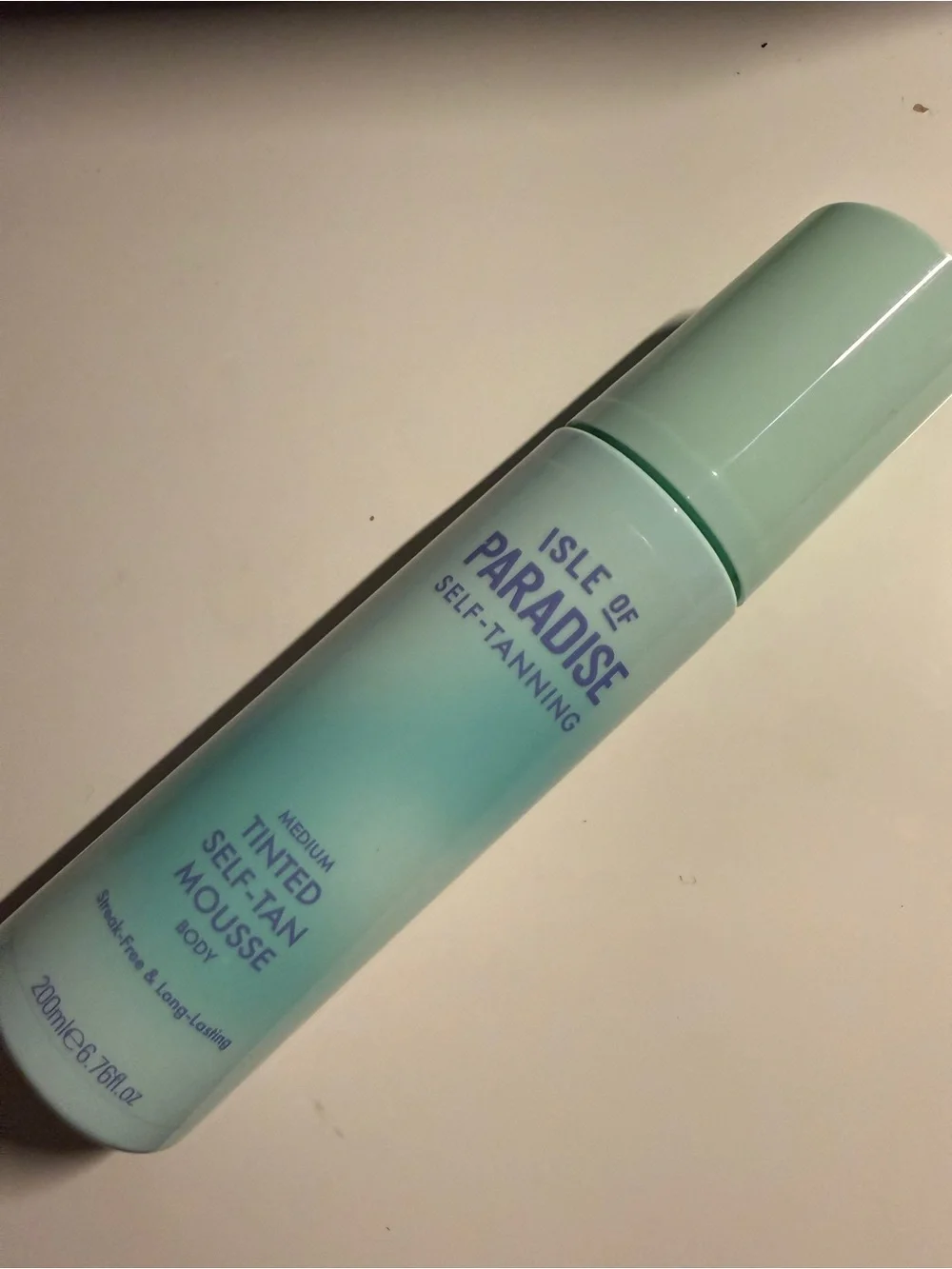 Isle of Paradise Mint Green Self-Tanning Mousse